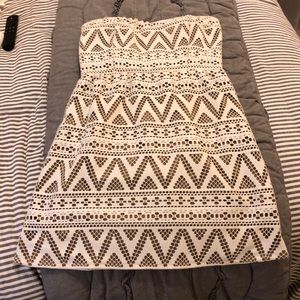 White Strapless Dress